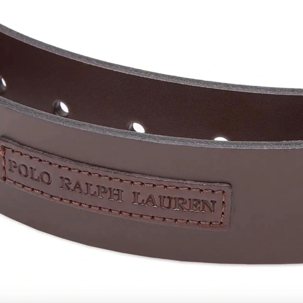 Polo Ralph Lauren Leather Roller-Buckle Brown Belt